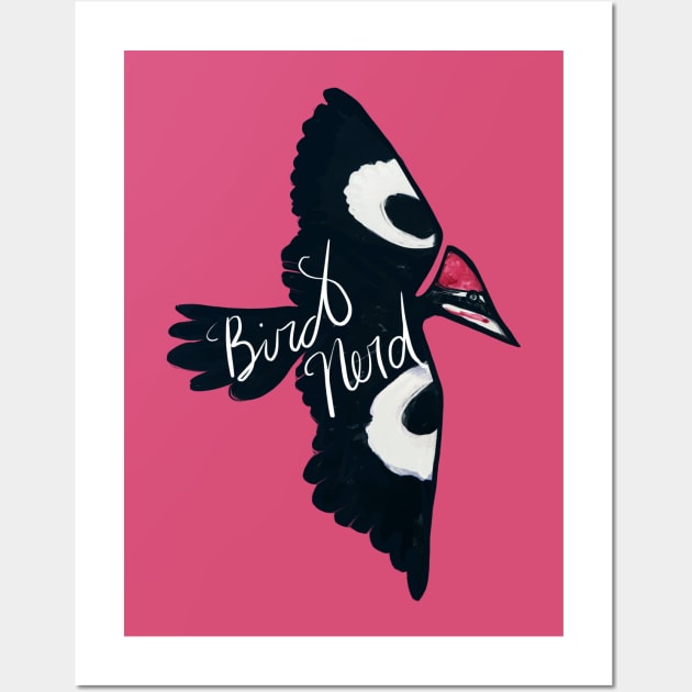 Bird Nerd Wall Art by bubbsnugg